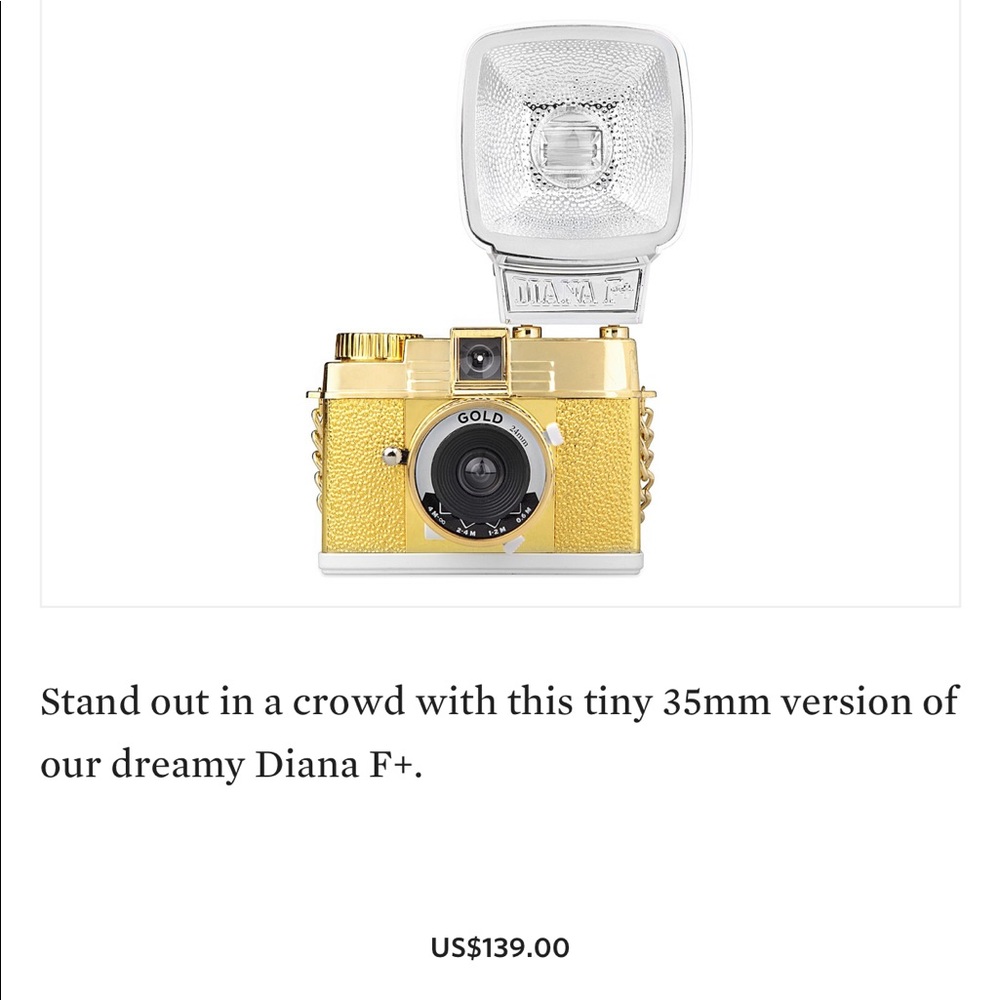 Diana Mini Gold Camera